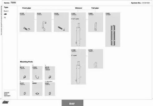 Dinex 121201002 - Izplūdes gāzu sistēma www.autospares.lv