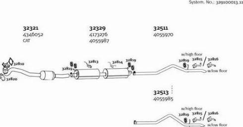 Dinex 329100013_11 - Izplūdes gāzu sistēma www.autospares.lv