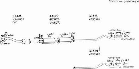 Dinex 329100013_12 - Izplūdes gāzu sistēma www.autospares.lv