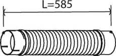 Dinex 21133 - Gofrēta caurule, Izplūdes sistēma www.autospares.lv