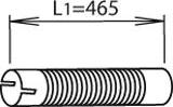 Dinex 21127 - Gofrēta caurule, Izplūdes sistēma www.autospares.lv