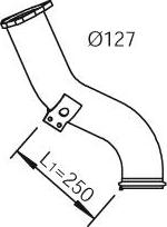 Dinex 21273 - Izplūdes caurule www.autospares.lv