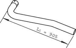 Dinex 22190 - Izplūdes caurule www.autospares.lv