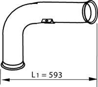 Dinex 22155 - Izplūdes caurule www.autospares.lv