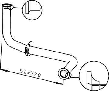 Dinex 22134 - Izplūdes caurule www.autospares.lv