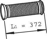 Dinex 22126 - Gofrēta caurule, Izplūdes sistēma www.autospares.lv