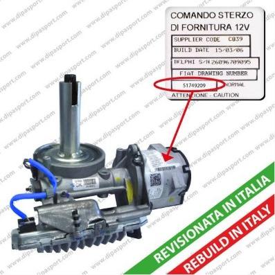 Dipasport EPS117209R - Stūres mehānisms www.autospares.lv