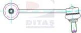 Ditas A2-1829 - Stiepnis / Atsaite, Stabilizators www.autospares.lv