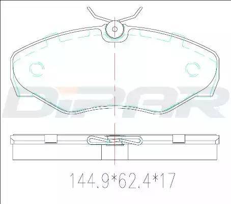 Ditas DFB3456 - Bremžu uzliku kompl., Disku bremzes autospares.lv