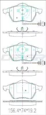 Ditas DFB3114 - Brake Pad Set, disc brake www.autospares.lv