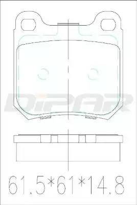 Ditas DFB3316 - Bremžu uzliku kompl., Disku bremzes autospares.lv