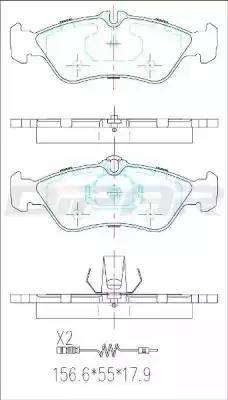 Ditas DFB2941 - Brake Pad Set, disc brake www.autospares.lv