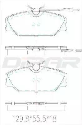 Ditas DFB2560 - Bremžu uzliku kompl., Disku bremzes autospares.lv