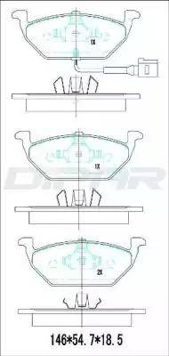 Ditas DFB2386 - Bremžu uzliku kompl., Disku bremzes autospares.lv