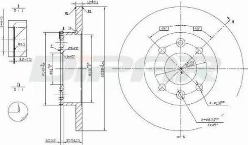 Ditas DFD1003 - Bremžu diski autospares.lv