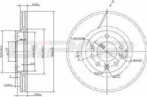 Ditas DFD1007 - Bremžu diski autospares.lv