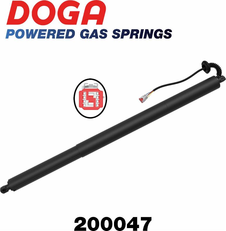 DOGA 200047 - Elektromotors, Bagāžas nod. vāks www.autospares.lv