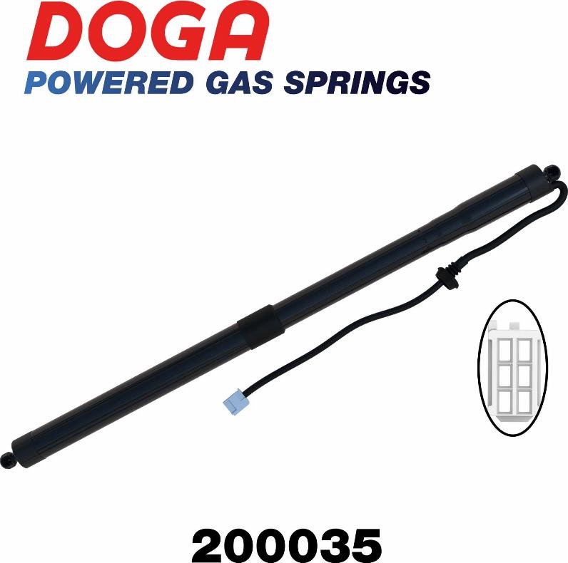 DOGA 200035 - Elektromotors, Bagāžas nod. vāks www.autospares.lv