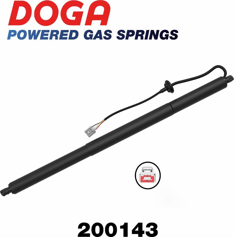 DOGA 200143 - Elektromotors, Bagāžas nod. vāks www.autospares.lv