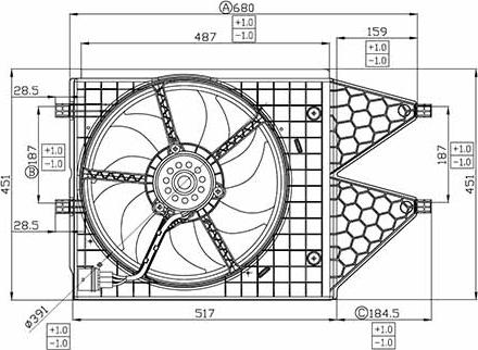 DOGA EAU043 - Ventilators, Motora dzesēšanas sistēma www.autospares.lv