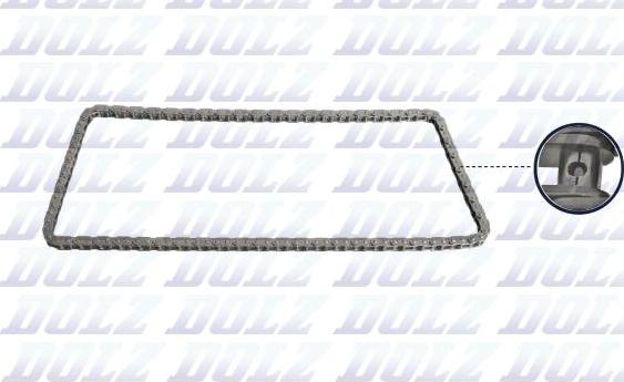 DOLZ 05KC026 - Sadales vārpstas piedziņas ķēde www.autospares.lv