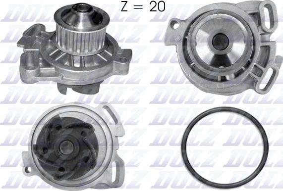 DOLZ A154 - Water Pump www.autospares.lv