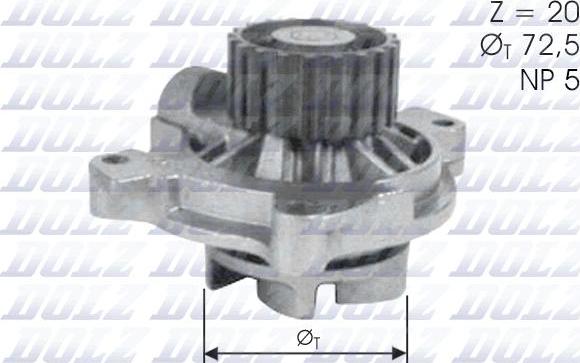 DOLZ A180 - Water Pump www.autospares.lv