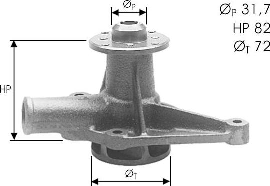 DOLZ A123 - Ūdenssūknis www.autospares.lv