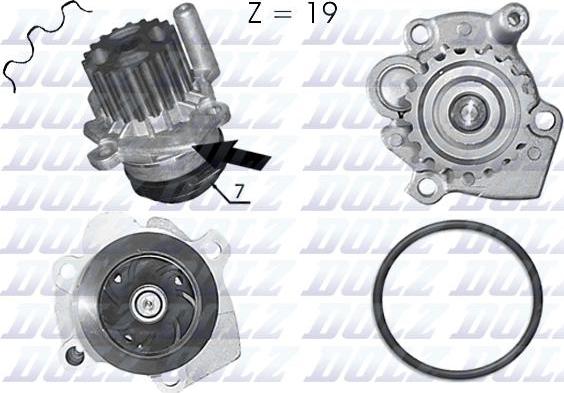 DOLZ A203 - Водяной насос www.autospares.lv