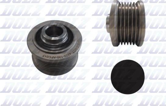 DOLZ AFC017 - Шкив генератора, муфта www.autospares.lv