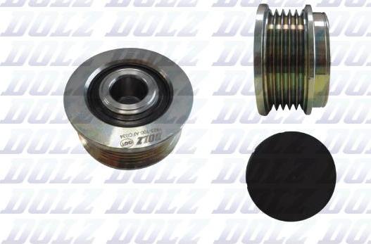 DOLZ AFC034 - Pulley, alternator, freewheel clutch www.autospares.lv