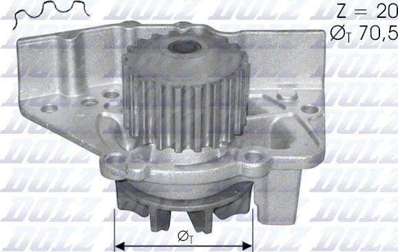 DOLZ C119 - Ūdenssūknis autospares.lv