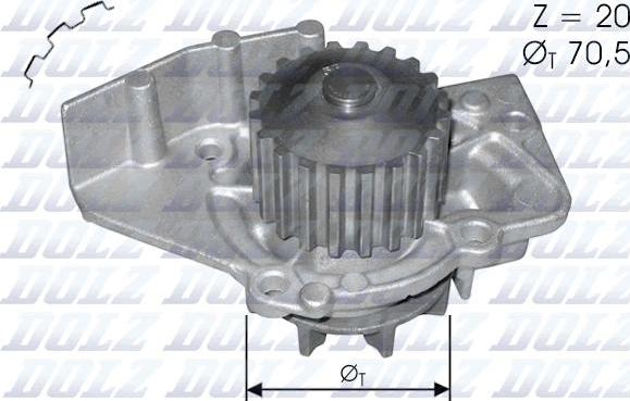 DOLZ C120 - Water Pump www.autospares.lv