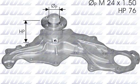 DOLZ F122 - Ūdenssūknis www.autospares.lv