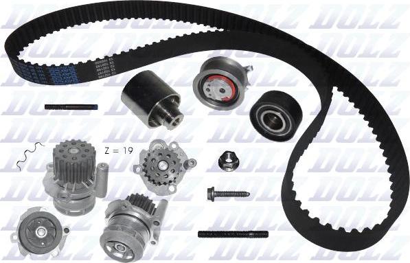 DOLZ KD048 - Water Pump & Timing Belt Set www.autospares.lv