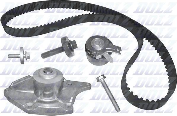 DOLZ KD004 - Водяной насос + комплект зубчатого ремня ГРМ www.autospares.lv