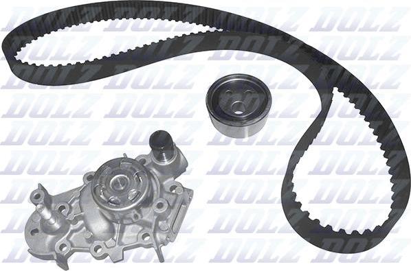 DOLZ KD002 - Водяной насос + комплект зубчатого ремня ГРМ www.autospares.lv