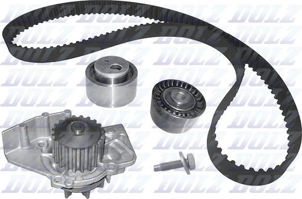 DOLZ KD007 - Водяной насос + комплект зубчатого ремня ГРМ www.autospares.lv