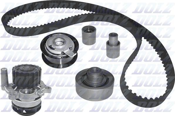 DOLZ KD013 - Водяной насос + комплект зубчатого ремня ГРМ www.autospares.lv