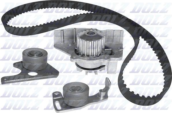 DOLZ KD012 - Водяной насос + комплект зубчатого ремня ГРМ www.autospares.lv