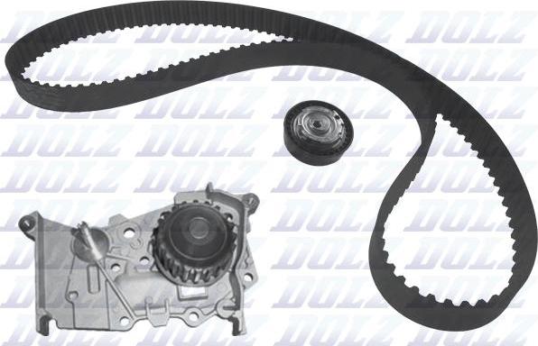 DOLZ KD085 - Водяной насос + комплект зубчатого ремня ГРМ www.autospares.lv