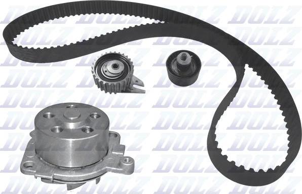 DOLZ KD086 - Водяной насос + комплект зубчатого ремня ГРМ www.autospares.lv