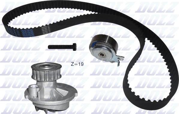 DOLZ KD024 - Water Pump & Timing Belt Set www.autospares.lv