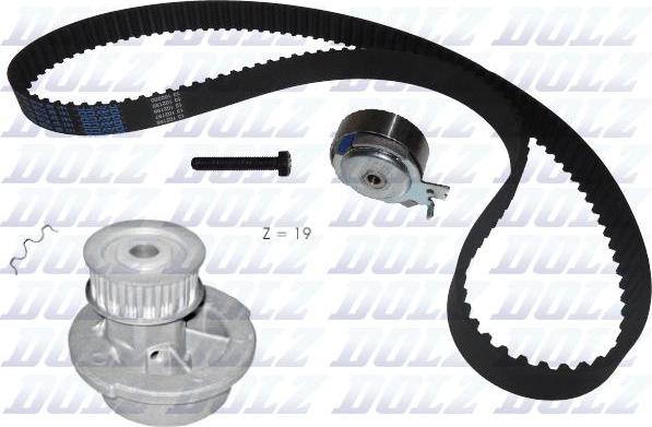 DOLZ KD021 - Water Pump & Timing Belt Set www.autospares.lv