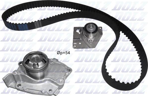 DOLZ KD027 - Water Pump & Timing Belt Set www.autospares.lv