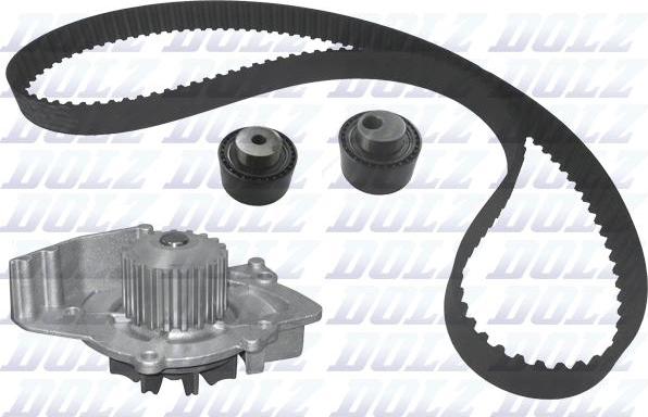 DOLZ KD076 - Водяной насос + комплект зубчатого ремня ГРМ www.autospares.lv