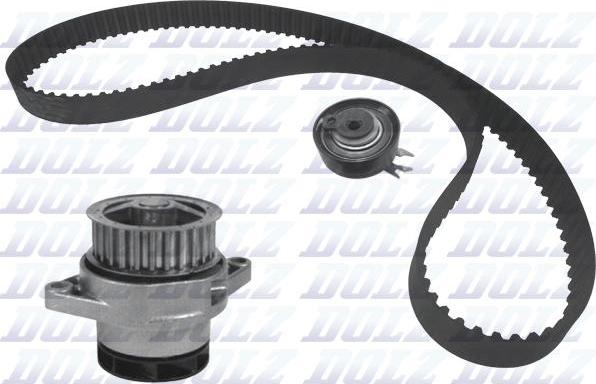 DOLZ KD078 - Водяной насос + комплект зубчатого ремня ГРМ www.autospares.lv