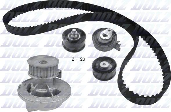 DOLZ KD157 - Water Pump & Timing Belt Set www.autospares.lv