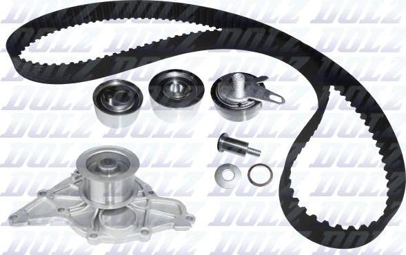 DOLZ KD107 - Водяной насос + комплект зубчатого ремня ГРМ www.autospares.lv