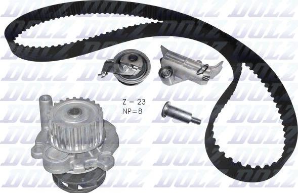 DOLZ KD110 - Water Pump & Timing Belt Set www.autospares.lv